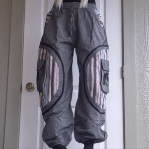 Harem Cargo Festival Wolf Stamp Trousers